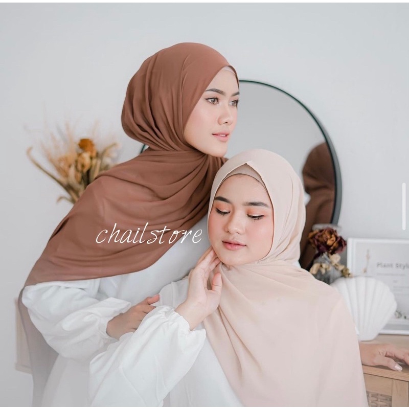 Pashmina Ceruty Babydoll Premium / Hijab Ceruti / Jilbab