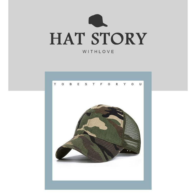 Topi Baseball dengan desain army dan sporty