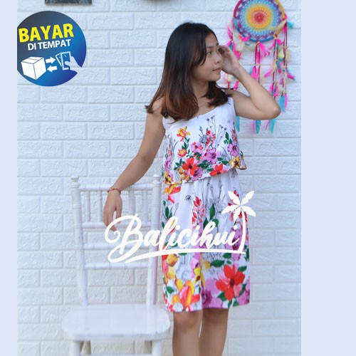 Balicihui Dress Kipir Pendek Bali Dress Etnik Nyaman