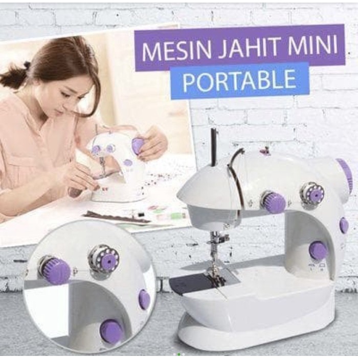 PERLENGKAPAN PESTA & CRAFT PERALATAN JAHIT MESIN JAHIT AC 1542 MESIN JAHIT MINI PORTABLE SM-202 SEWI