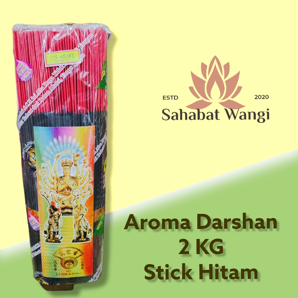 Dupa Hio Kiloan Aroma Darshan 1501 Stick Hitam (2KG)