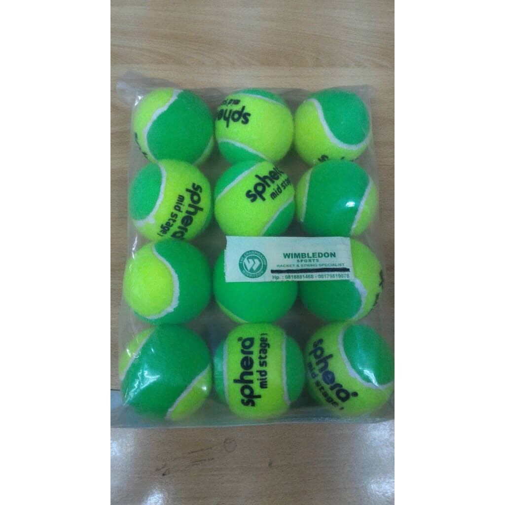 bolaTenis Junior NASSAU SPHERA Stage 1/junior Hijau umur 9-10thn