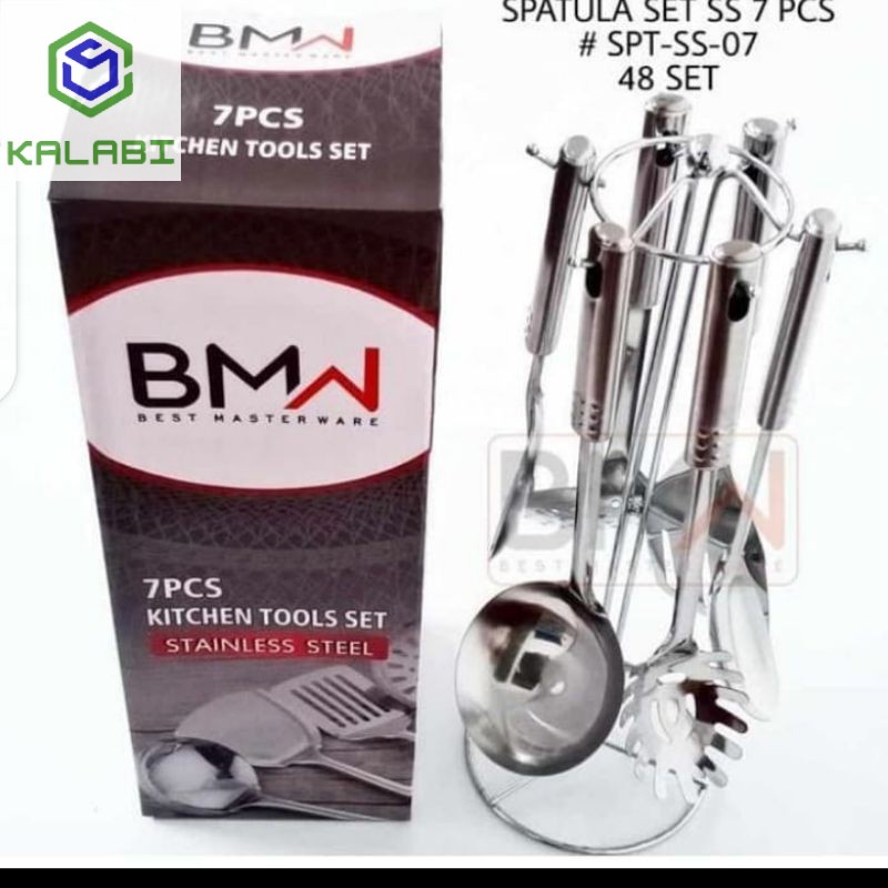 Spatula gantung  stainless set BMW