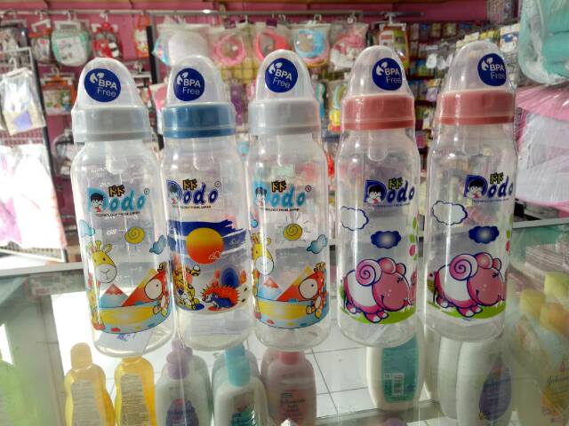 Botol Susu Bayi Dodo BPA free 240 Ml + Anti Sedak + Tutup Anti Tumpah