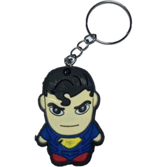 PEACH - Gantungan Kunci Karakter Unik Keychain PVC Souvenir / Souvenir Gantungan Kunci Karakter Lucu G210-Superman