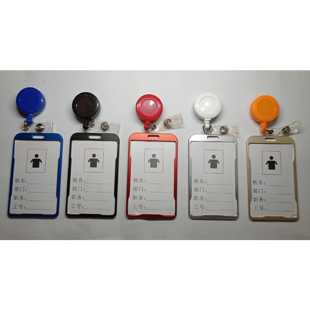

Promo Nametag Id Card yoyo Dop Holder Alumunium Yoyo Id Card Plus Tempat Frame Casing Id Card Alloy Set