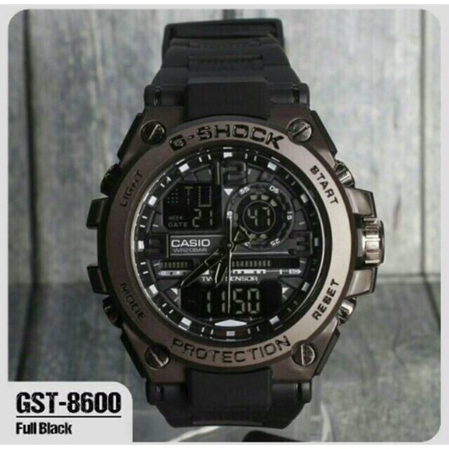 JAM TANGAN PRIA CASIO GSHOCK DUATIME METAL ANTI AIR