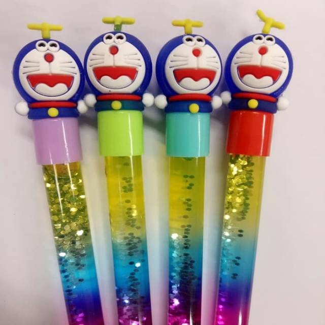 

Pulpen Gel Glitter Doraemon Lucu isi 36 pcs