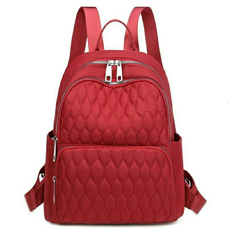 tas ransel wanita emboss longechamp material / backpack sekolah wanita / tas cewek murah batam