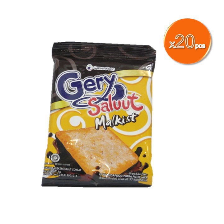 

Gery Malkist Cracker Saluut Coklat 9 gr x 20