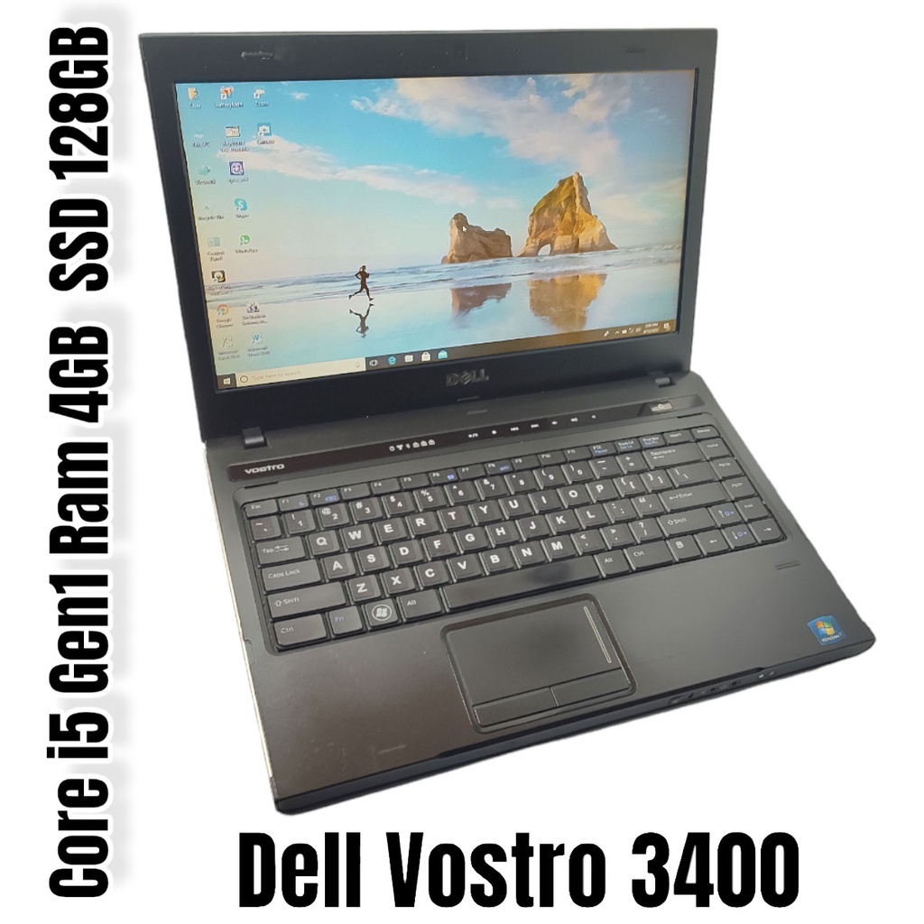 Laptop Bekas Dell Vostro 3400 Core i5 Ram 4GB SSD 128GB Camera nb300