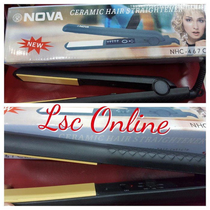 Catokan Rambut Nova nHC 467 Lurus suhu temperatur 01-098-nv