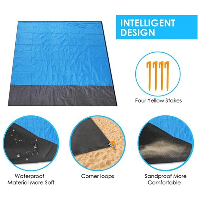 【COD】 TaffSPORT` Karpet Lipat Anti Air 140 x 200 cm` Camping Footprint` Matras Alas Piknik` Waterproof Mat