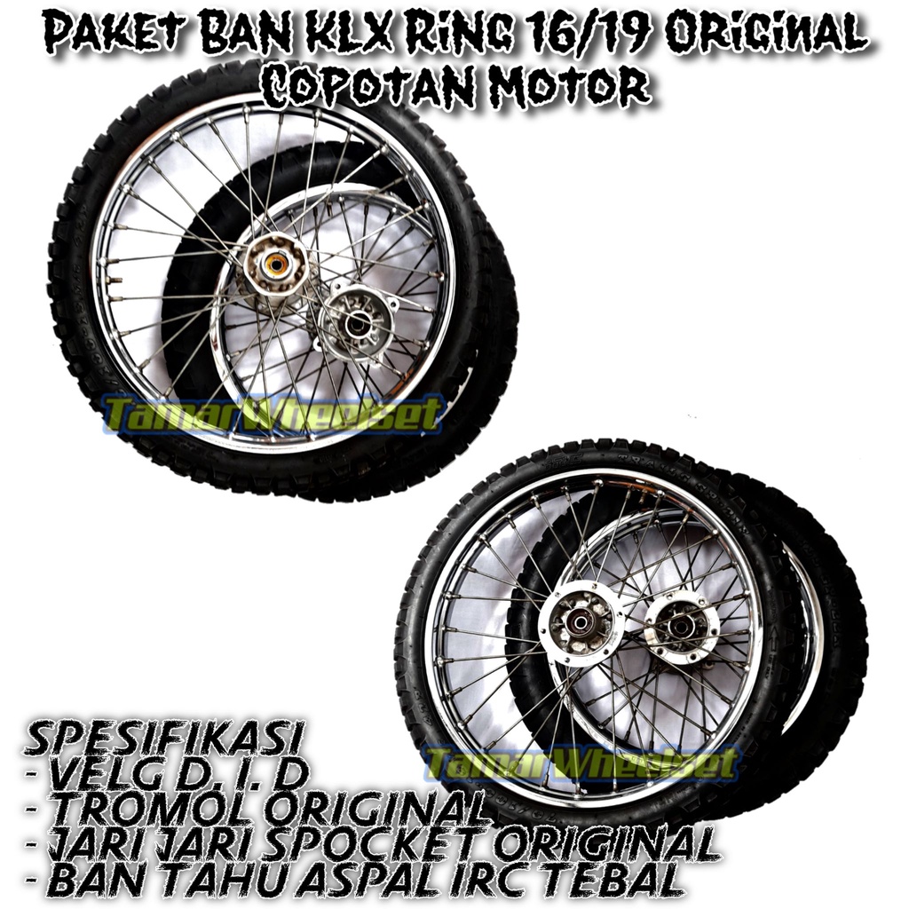 Roda Set Ban Set Wheelset Original Kawasaki KLX 150 Ring 16/19