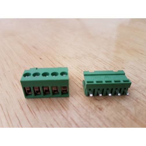 konektor green HT3.96 mm 5p Lurus terminal block connector pair blok 5 pin pitch 3.96mm 3.96 mm