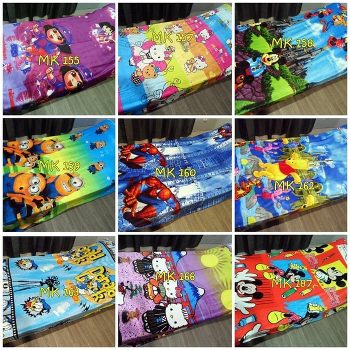 Selimut Bulu Lembut Dora Mickey Mouse Minions Hello Kitty Uk 150x200