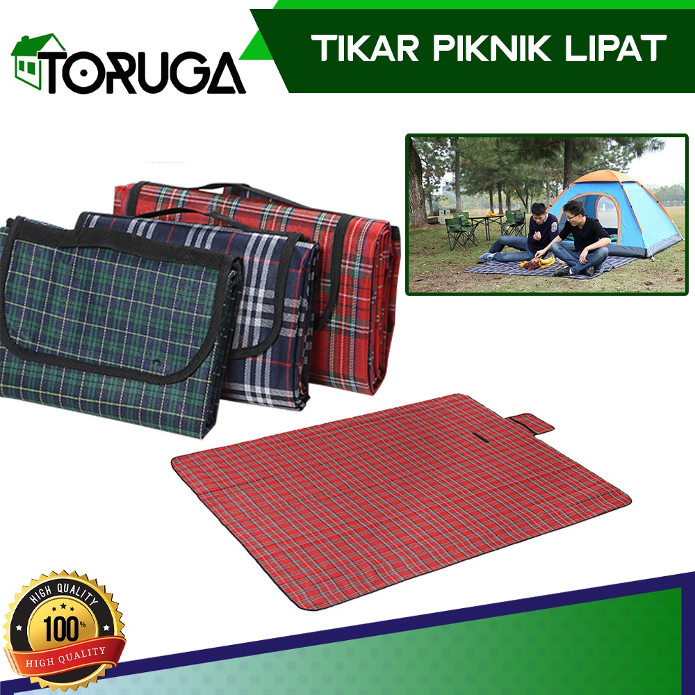Matras Tikar Tiker Piknik Lipat 150x180 Foldable Traveling Camping