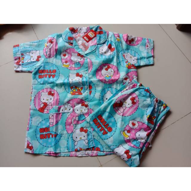 PIYAMA KATUN / PIYAMA HELLO KITTY / PIYAMA MURAH / PIYAMA KARAKTER DEWASA