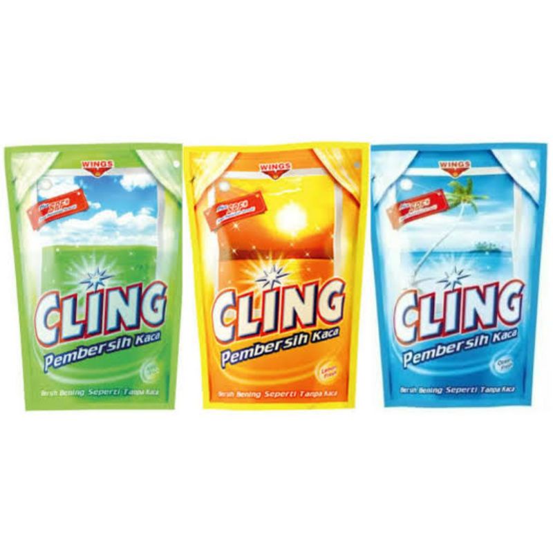 PEMBERSIH KACA CLING 425 ML REFILL ISI ULANG BOTOL