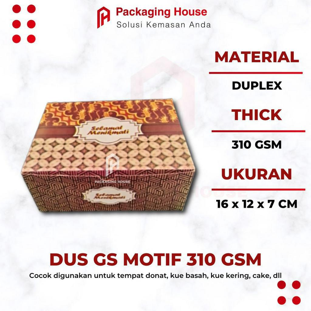 

[10 pcs / pack] Dus GS Motif Batik 310 Gsm 16x12x7cm | Dus Hajatan Motif Batik | Dus Kotak 16x12x7cm | Dus Hajatan Murah |