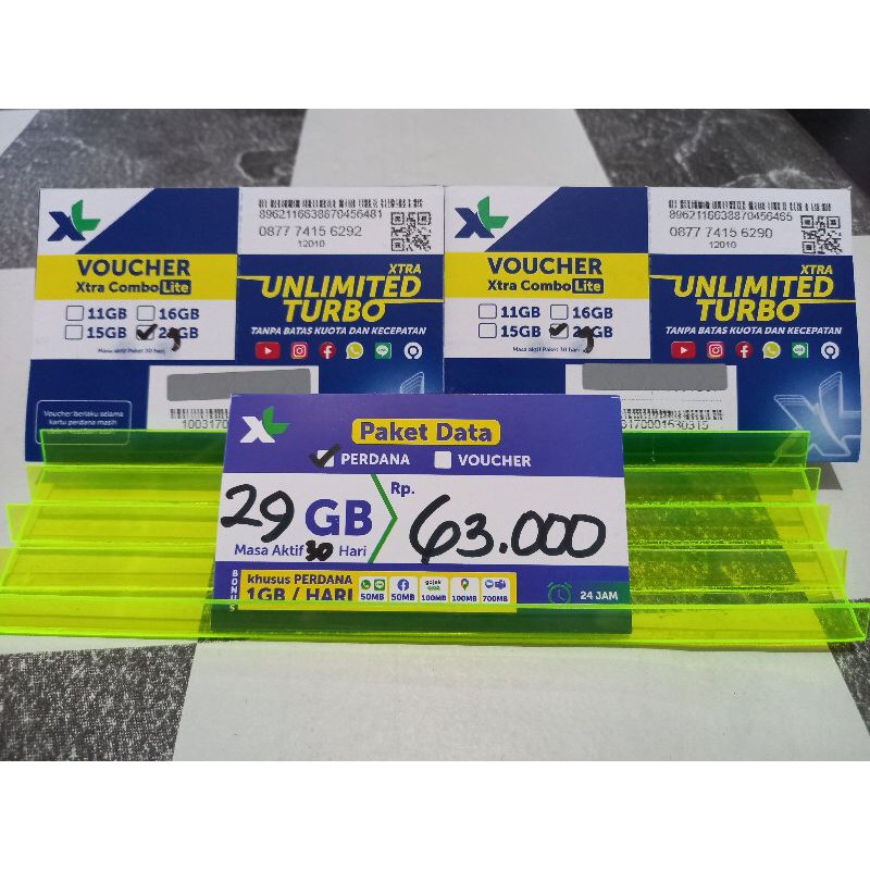 Kartu Paket Perdana XL 29 Gb
