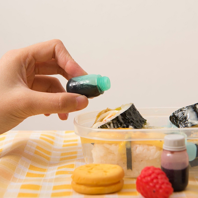 Sunshine 4Pcs Botol Kontainer Tomat / Kecap / Saus Salad Mini Portable