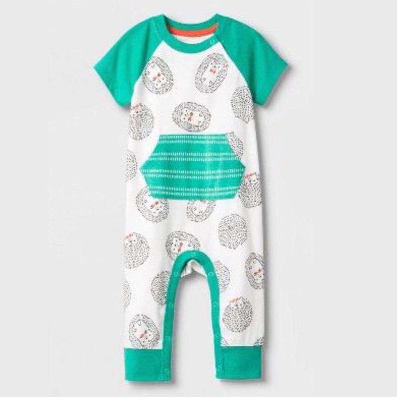 jumpsuit bayi unisex cat&jack-Putih
