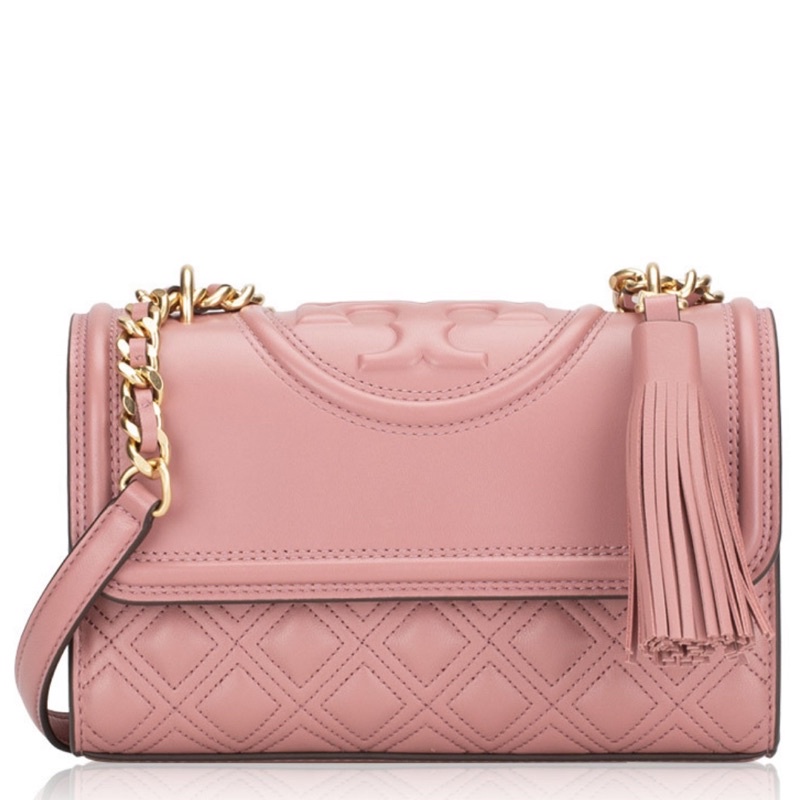 Tory Burch tb NEW FLEMING SMALL CONVERTIBLE SHOULDER BAG PINK MAGNOLIA