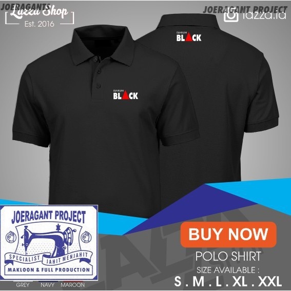Poloshirt / Polo Kaos Djarum Black Murah Best Quality -kharmen joeragants
