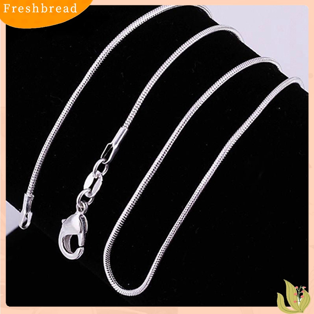 [TERLARIS]1.2mm Smooth Snake Necklace with Lobster Clasp DIY Neck Chain Accessory for Party Shopping