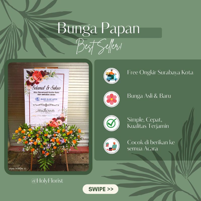 Bunga Papan / Bunga Papan Surabaya / Karangan Bunga Papan Surabaya / Papan Bunga Surabaya