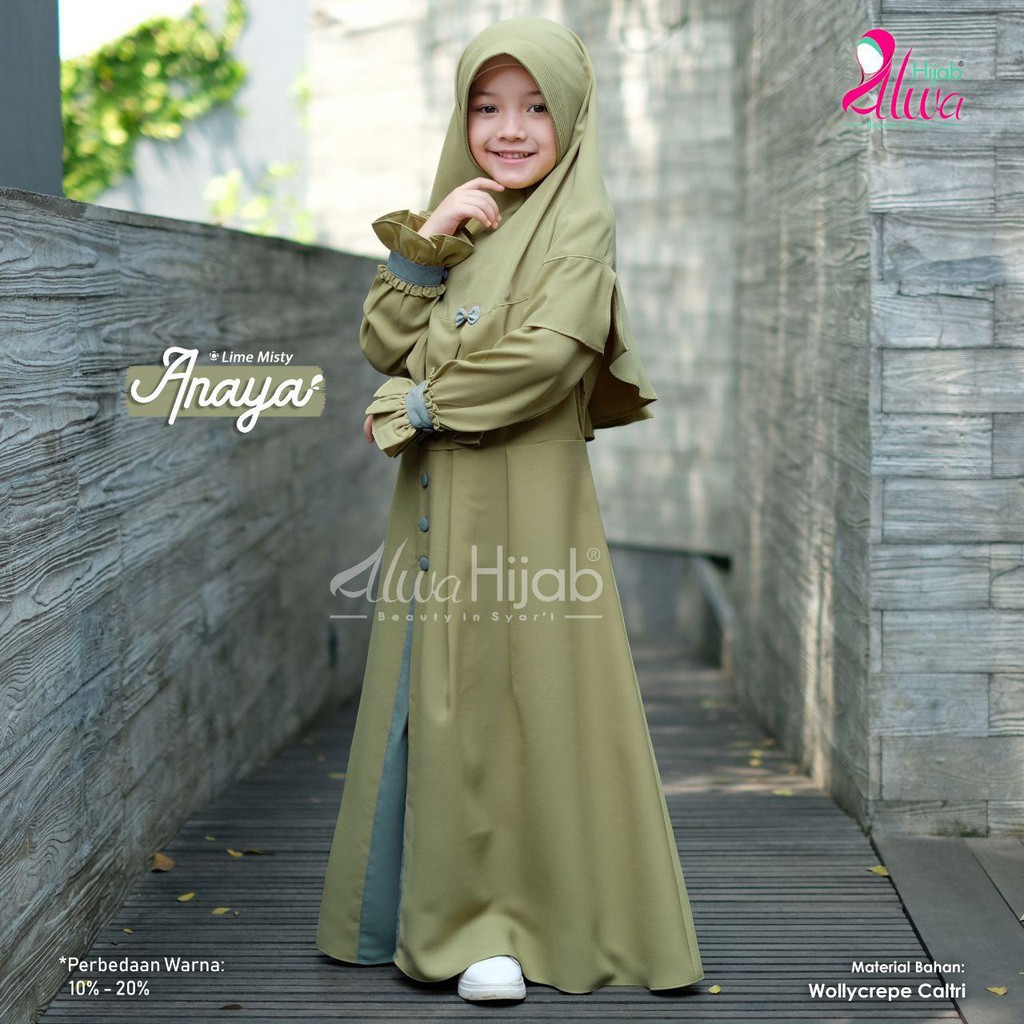 Set Gamis Annaya Anak by Alwa Hijab