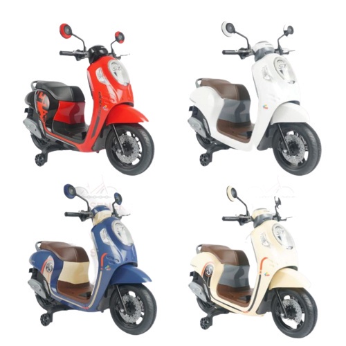 Motor Aki Anak Model Scoopy Motor Mainan Anak Viral M999 + Free Tas