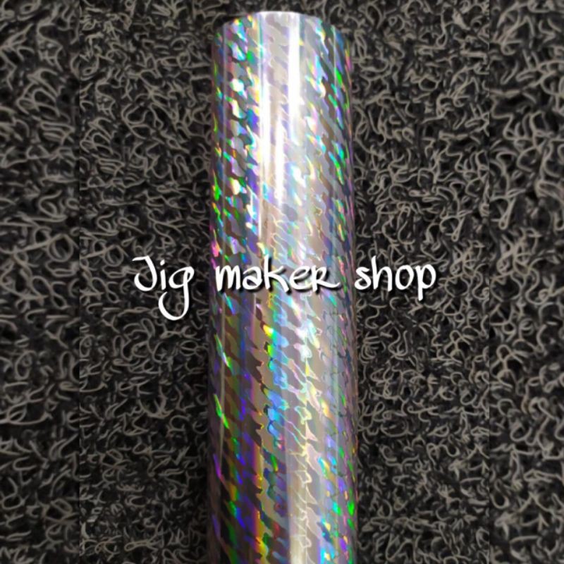 hologram hot stamping foil lure dan metal jig- USA/ CROWN ORIGINAL- lebar 20cm- motif solar