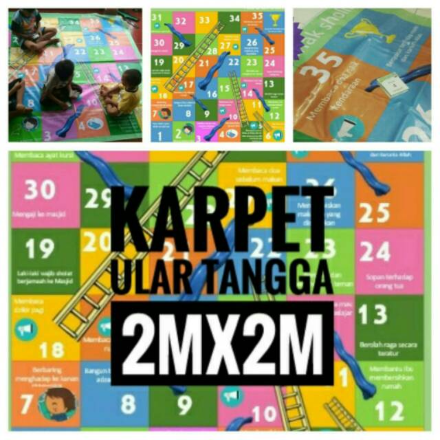 Karpet Ular Tangga Raksasa Anak Sholeh Shopee Indonesia