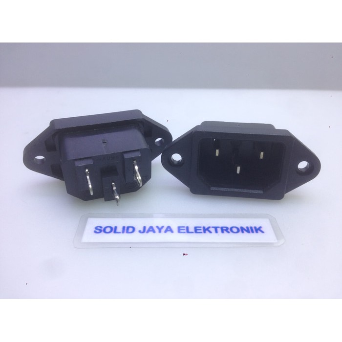 Soket AC 3 Pin - Soket AC komputer - Soket AC Power - AC IN - Soket Listrik Komputer Amplifier