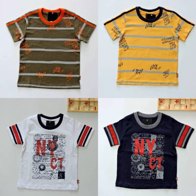 U82 - KAOS ANAK PREMIUM SUMMER TEE  + NY TEE (PREMIUM INDO BRAND)