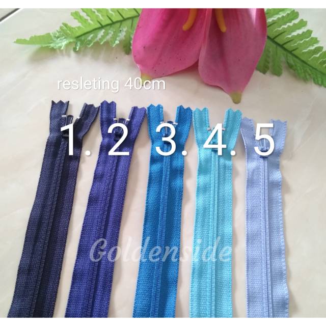 Resleting / Risleting YKK 40cm Blue series per pcs