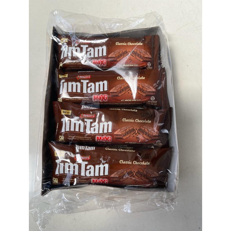 TimTam Maxi Classic Chocolate 16 gram Kemasan box isi 12 pcs