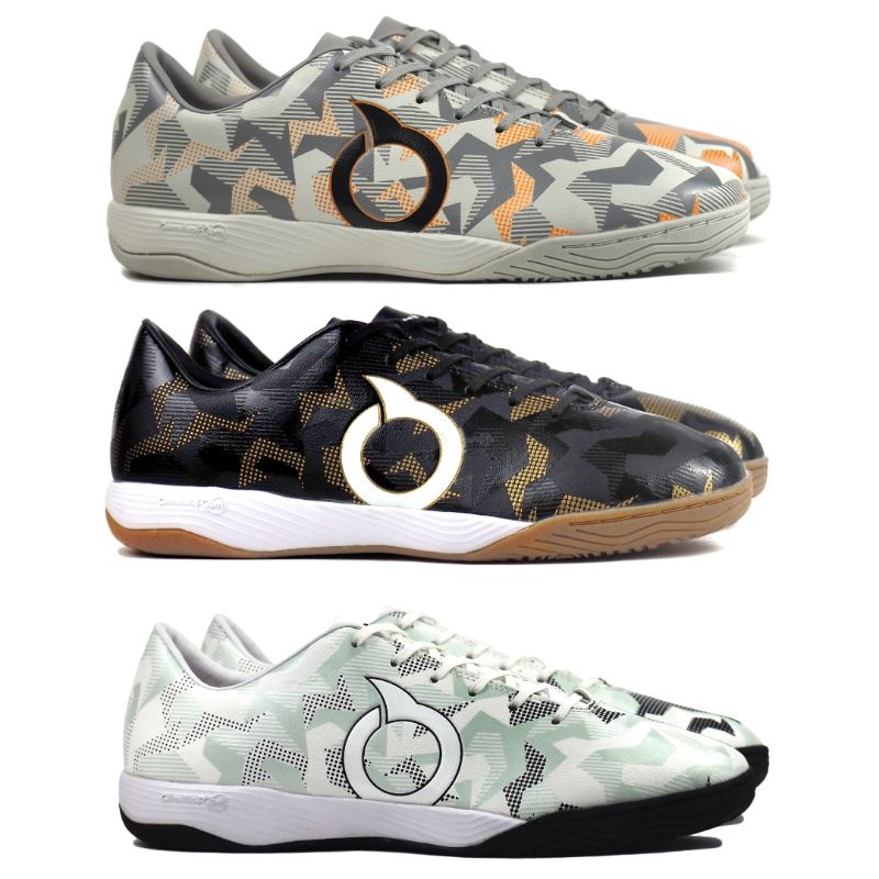 Sepatu Futsal Ortuseight Jogosala STORM BREAKER - Light Grey Black White Original Ortus