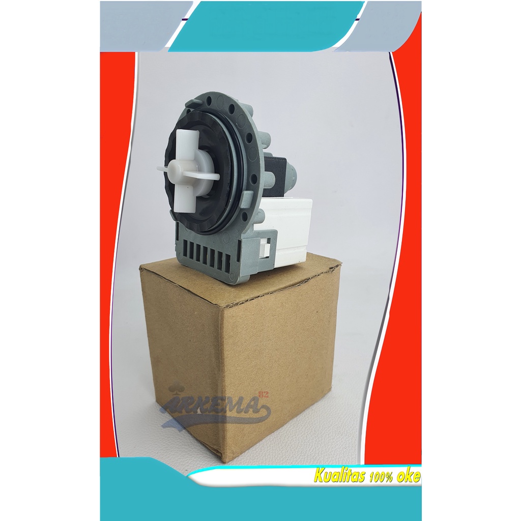 DRAIN PUMP BULAT ELECTROLUX | POMPA DREN MESIN CUCI PRONT LOADING | MOTOR BUANGAN AIR UMUM UNIVERSAL