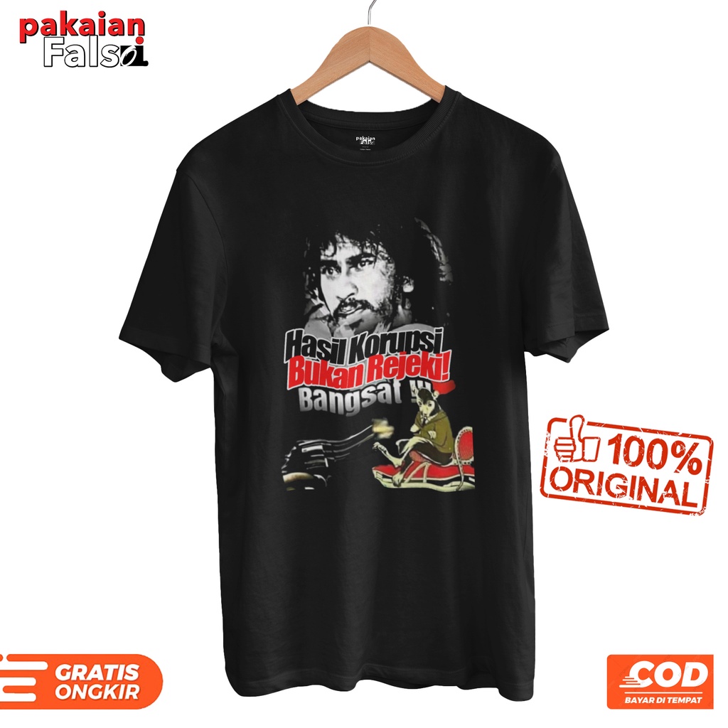 Kaos Iwan Fals anti korupsi / T-shirt / Baju / ori / distro / oi / original / Murah