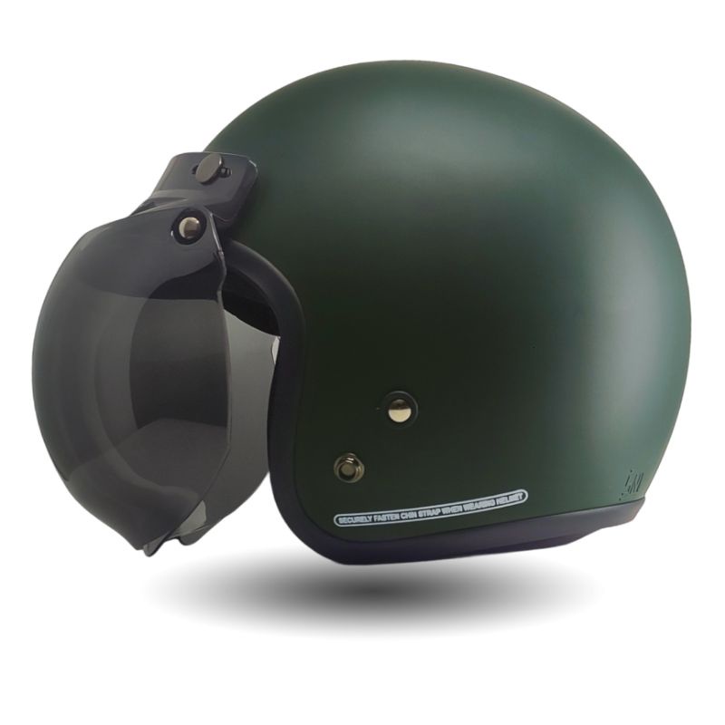 Helm Bogo Retro Solid Army Doff