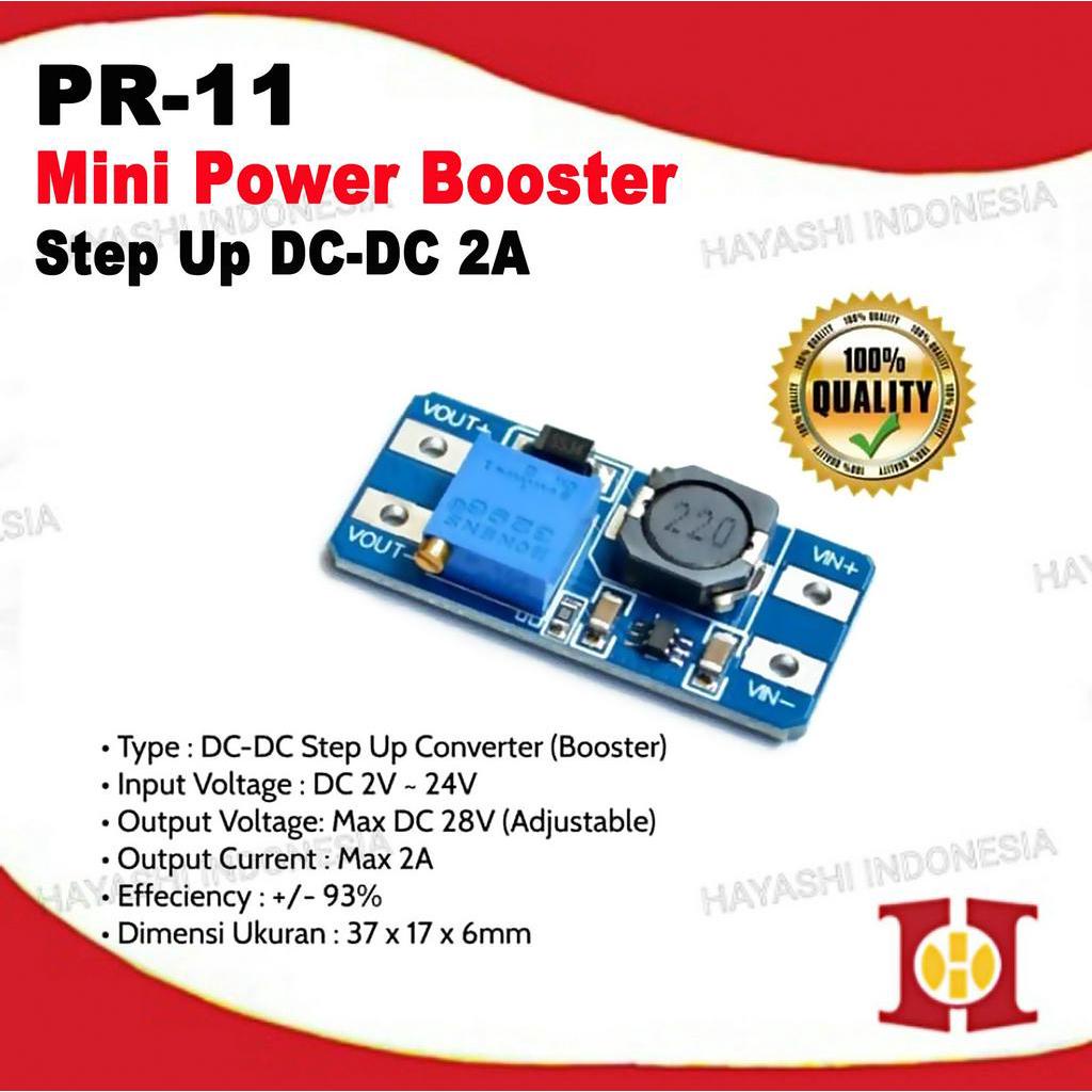 STEP UP MODUL MINI POWER BOOSTER CONVERTER DC 2A PR11