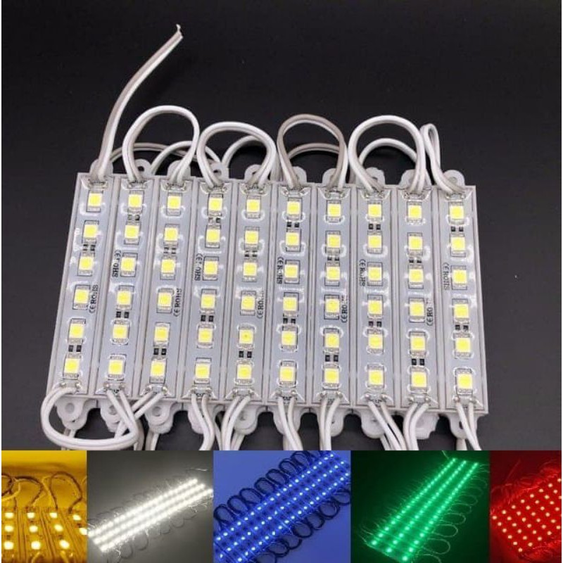 Lampu LED SMD 5050 DC 12V 6 mata Led strip