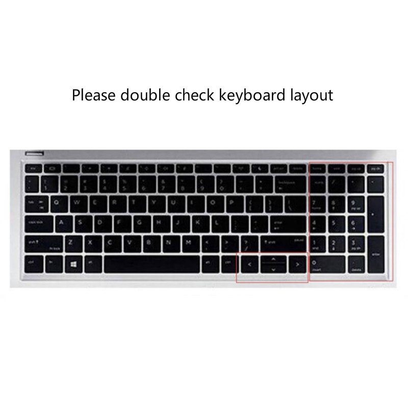 For 15.6inch Hp Zhan 66 Pro G2 Soft Ultra-thin Silicone Laptop Keyboard Cover Protector