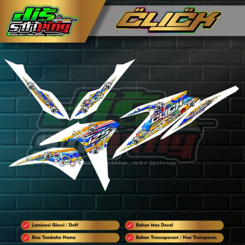 Striping Vario 125 Old 2012 Transparan Custom