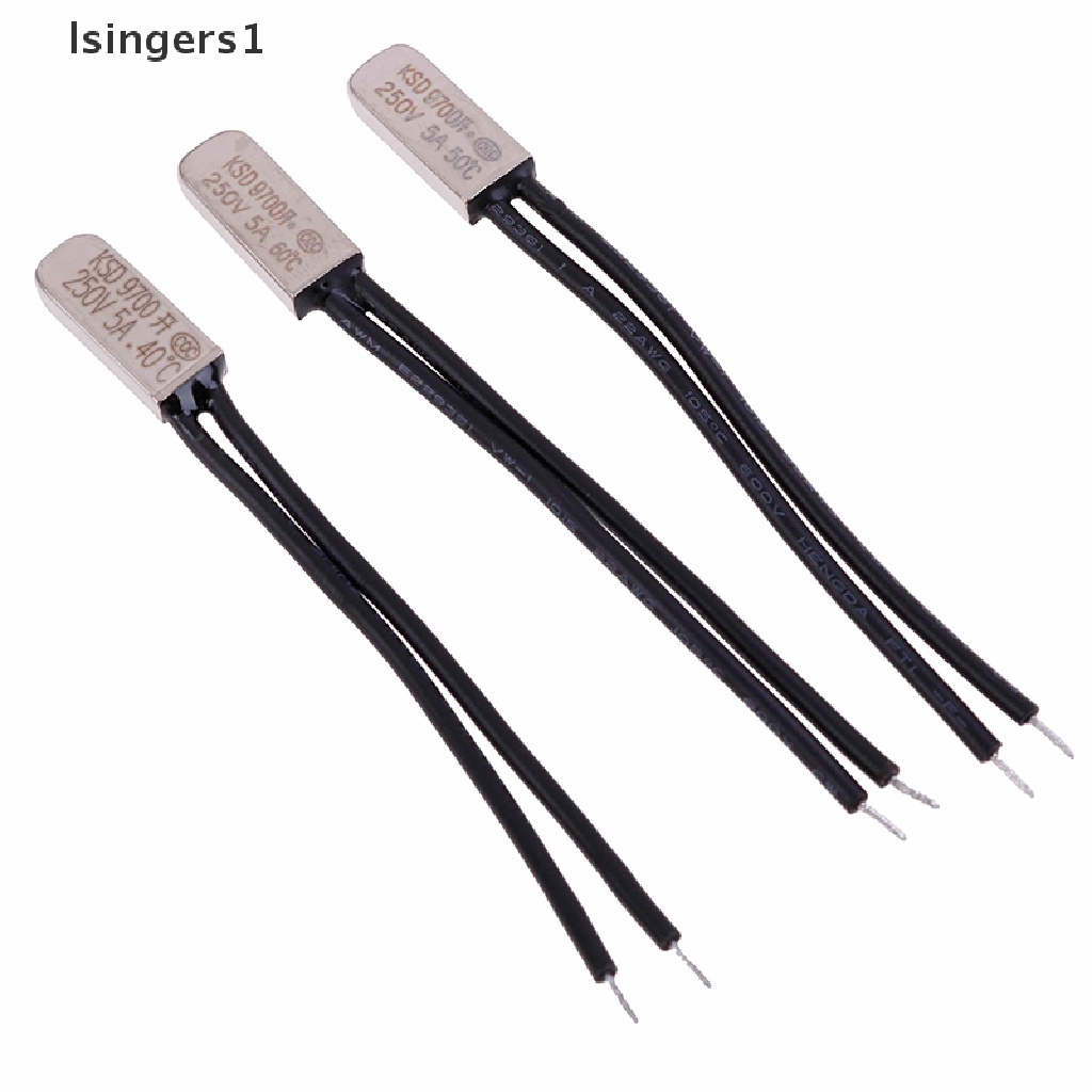 (lsingers1) 5pcs KSD9700 Derajat Celcius Thermostat Pengatur Suhu 5A 250V