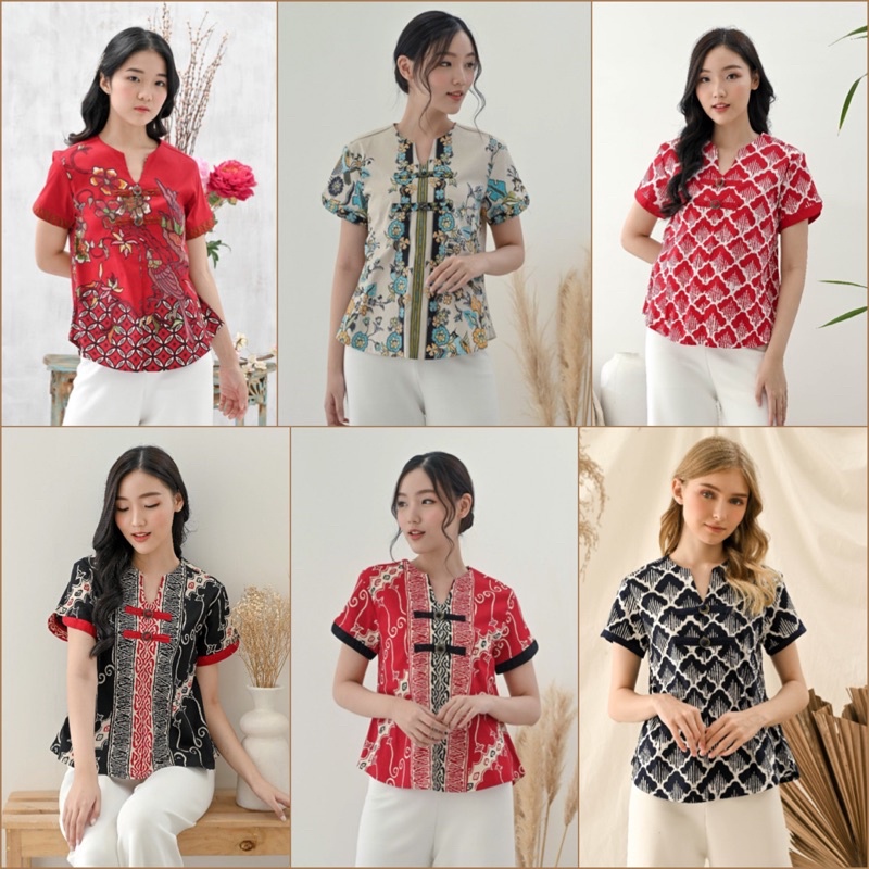 Atasan batik 208 Series / Batik wanita Standart - super Jumbo (S-XXL)/ Baju Lebaran