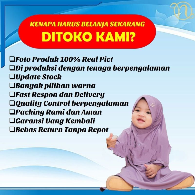 PAKAIAN MUSLIM ANAK + KERUDUNG / GAMIS KERUDUNG PEREMPUAN WANITA / PEREMPUAN POLOS MURAH TERBARU
